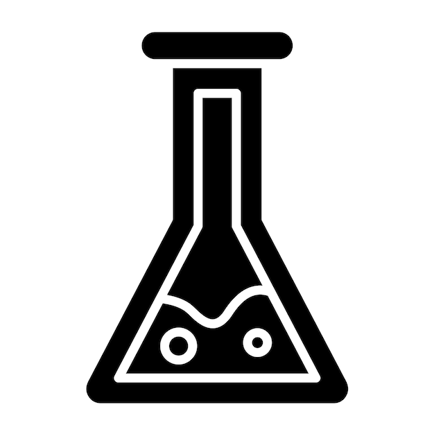 Estilo del icono del vaso de diseño vectorial