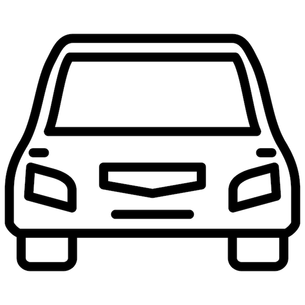 Estilo del icono vectorial del coche