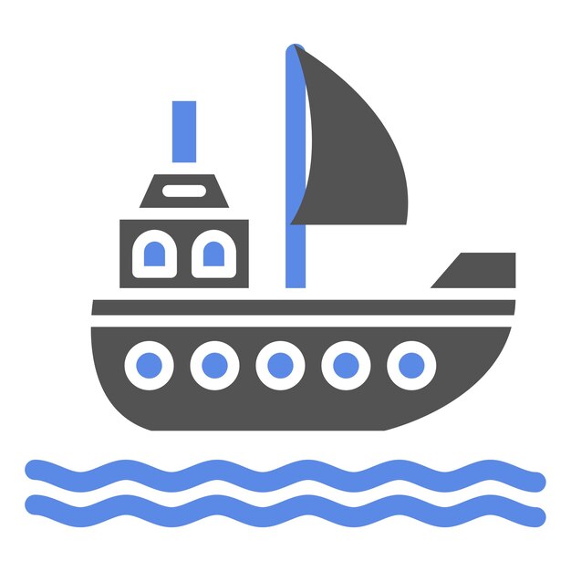 Estilo del icono de la vela de diseño vectorial
