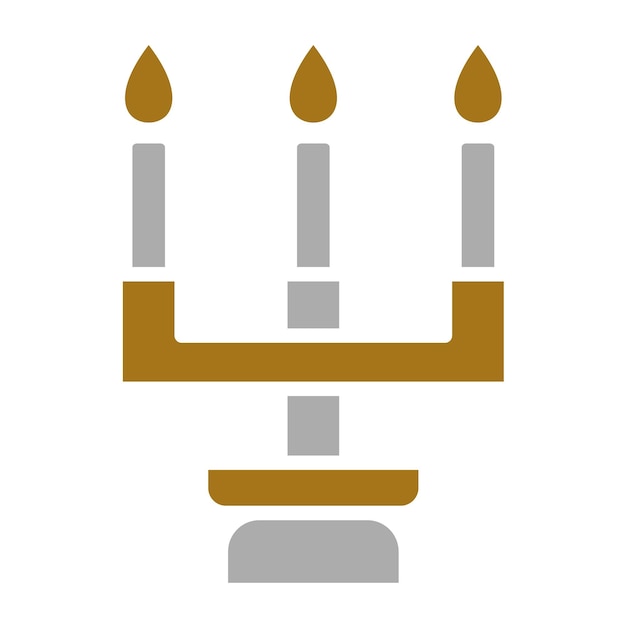 Estilo del icono de la vela de diseño vectorial
