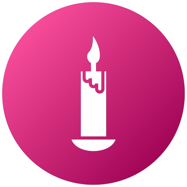 Estilo del icono de la vela de diseño vectorial