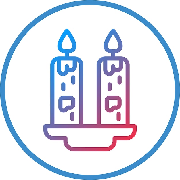 Estilo del icono de la vela