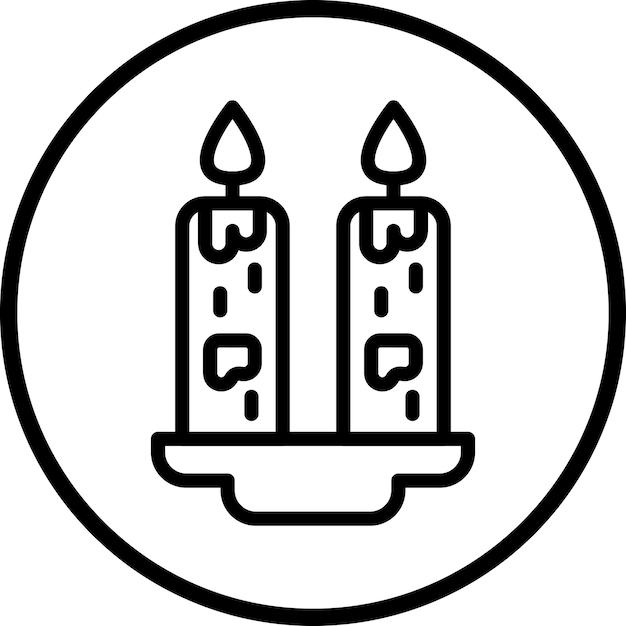 Estilo del icono de la vela