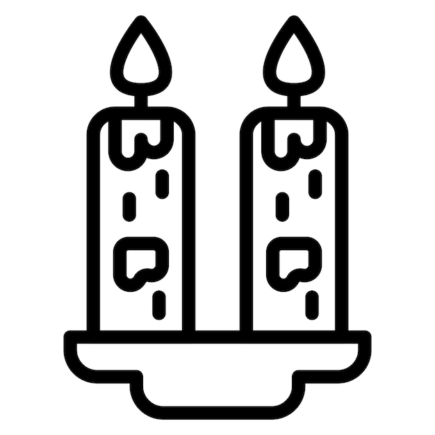 Estilo del icono de la vela