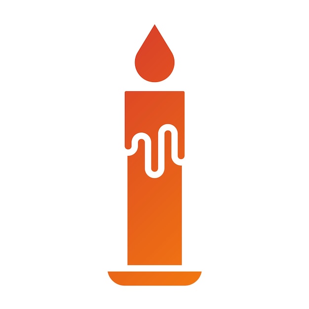 Estilo del icono de la vela