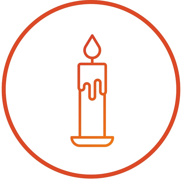Estilo del icono de la vela