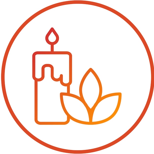 Estilo del icono de las velas de diseño vectorial