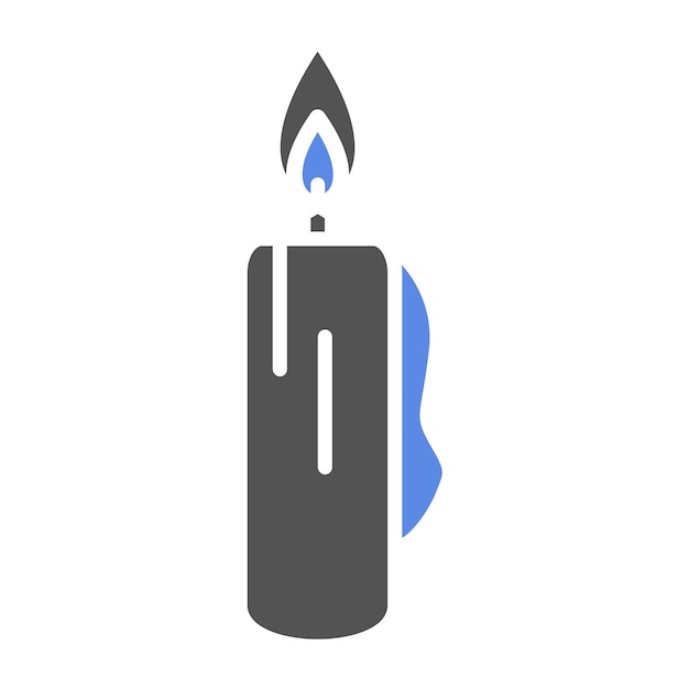 Estilo del icono de las velas de diseño vectorial