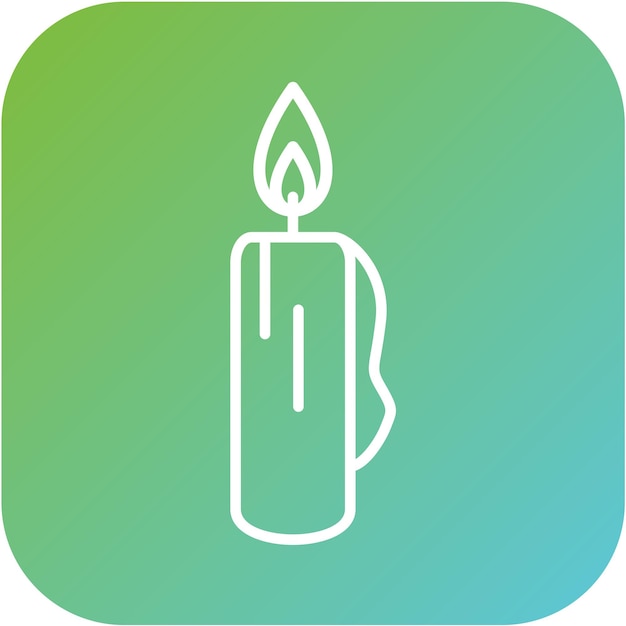 Estilo del icono de las velas de diseño vectorial