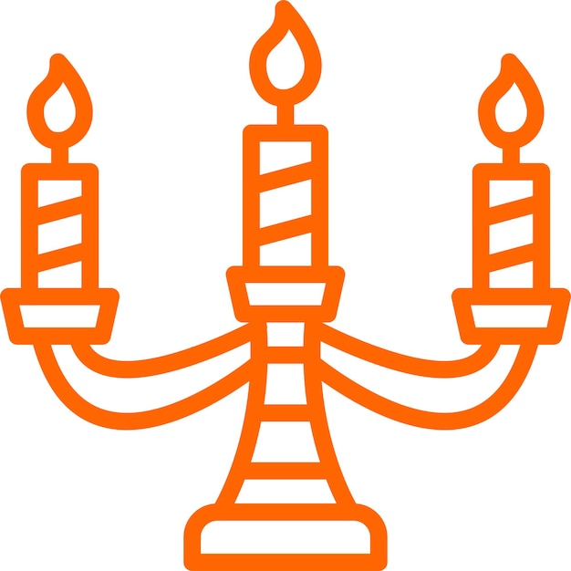 Estilo del icono de las velas de diseño vectorial