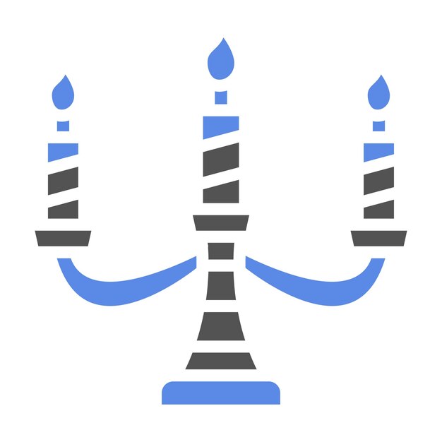 Estilo del icono de las velas de diseño vectorial