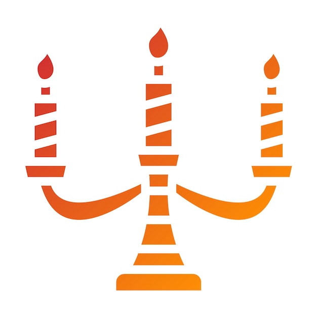 Estilo del icono de las velas de diseño vectorial