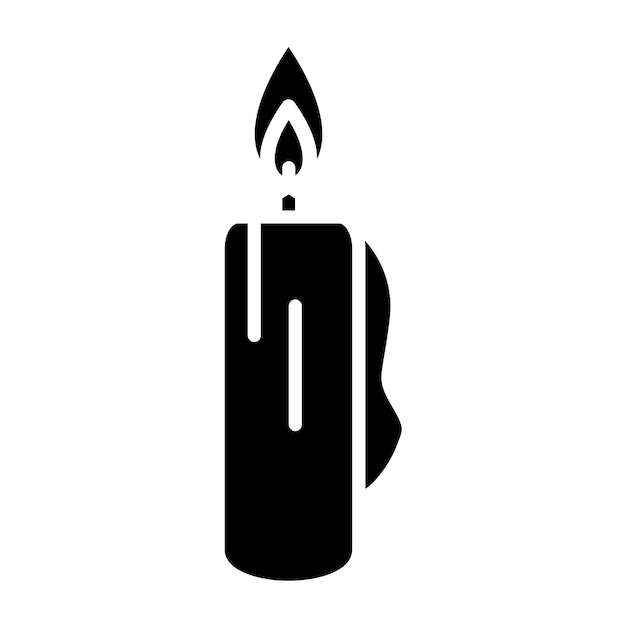 Estilo del icono de las velas de diseño vectorial