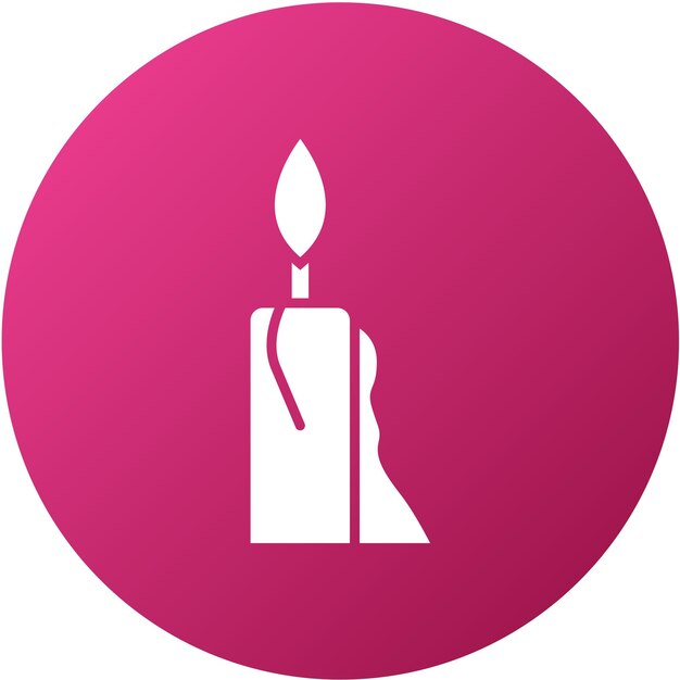 Estilo del icono de las velas de diseño vectorial