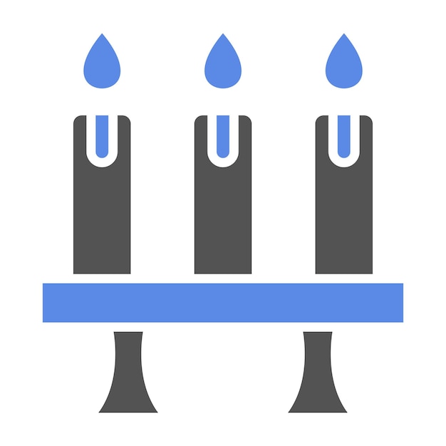 Estilo del icono de las velas
