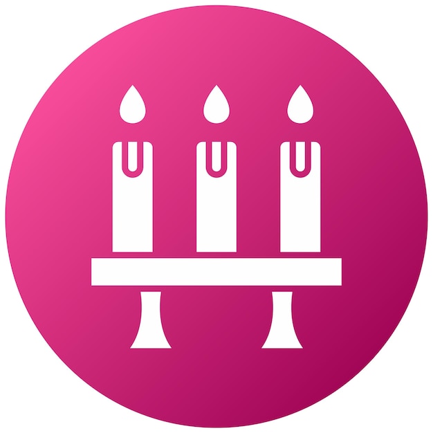 Estilo del icono de las velas