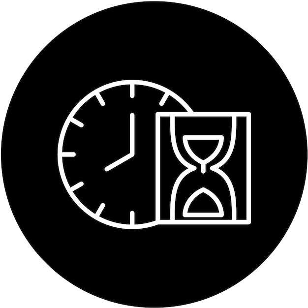 Estilo del icono de vencimiento del objetivo del diseño vectorial