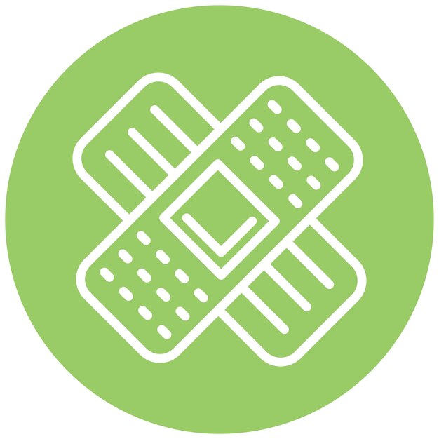 Estilo de icono de vendaje adhesivo de diseño vectorial