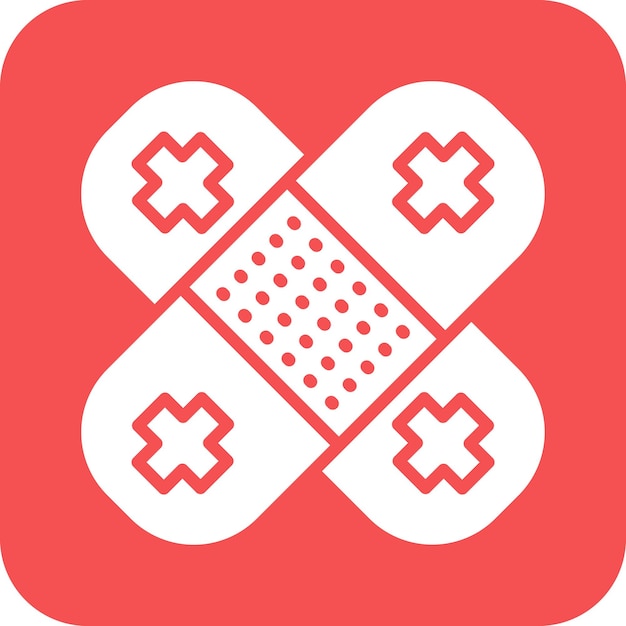 Estilo de icono de vendaje de diseño vectorial