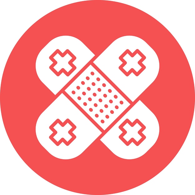 Estilo de icono de vendaje de diseño vectorial