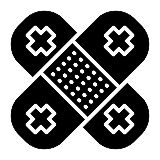 Estilo de icono de vendaje de diseño vectorial