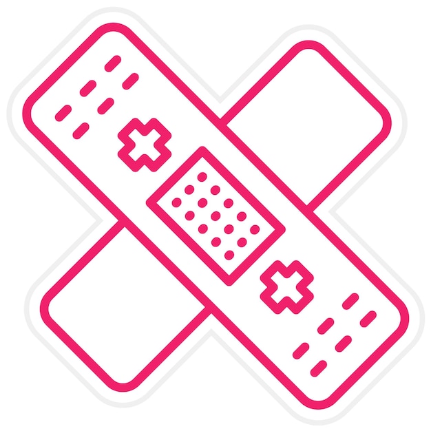 Estilo de icono de vendaje de diseño vectorial