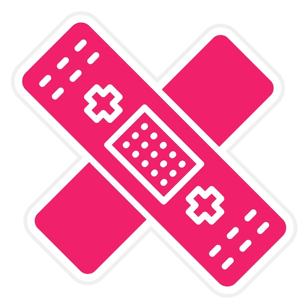 Estilo de icono de vendaje de diseño vectorial