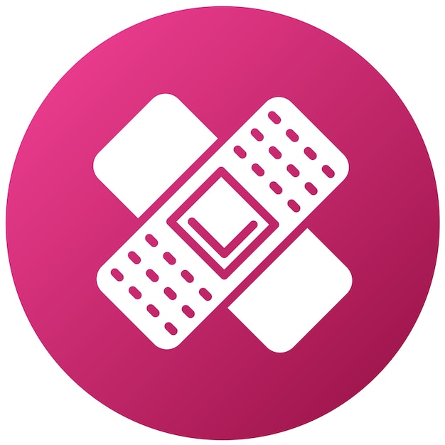 Estilo de icono de vendaje de diseño vectorial