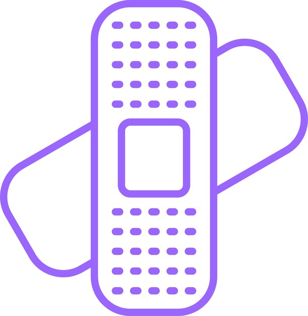 Estilo de icono de vendaje de diseño vectorial