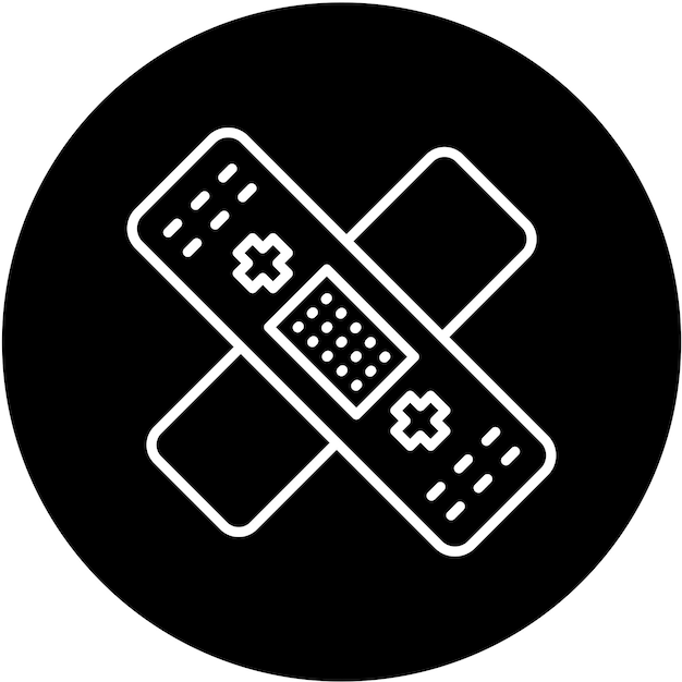 Estilo de icono de vendaje de diseño vectorial