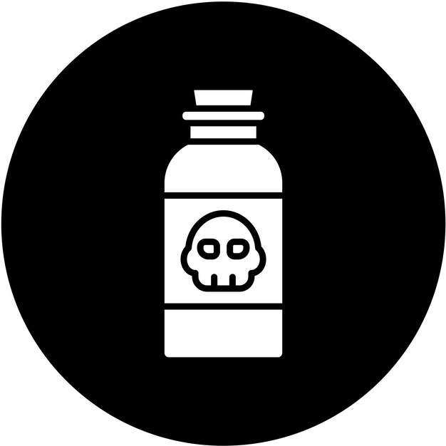 Estilo del icono del veneno