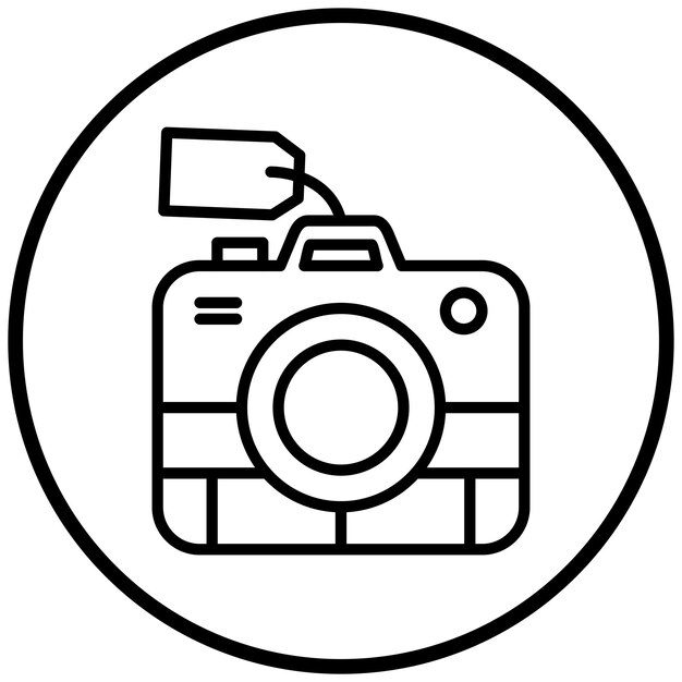 Estilo del icono de venta de la cámara de diseño vectorial