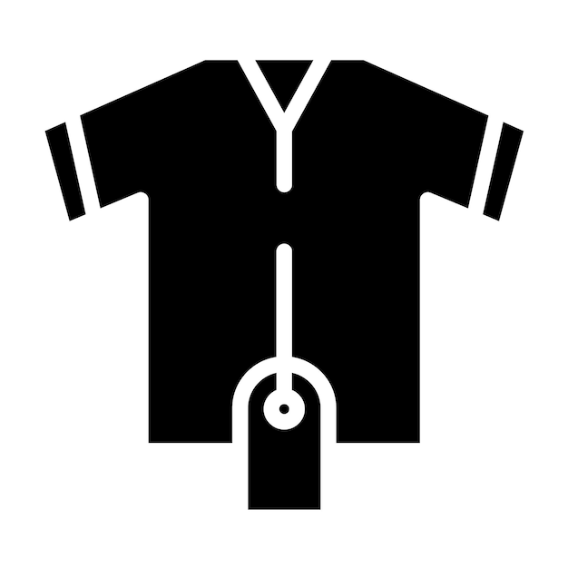 Estilo de icono de venta de camisas de diseño vectorial