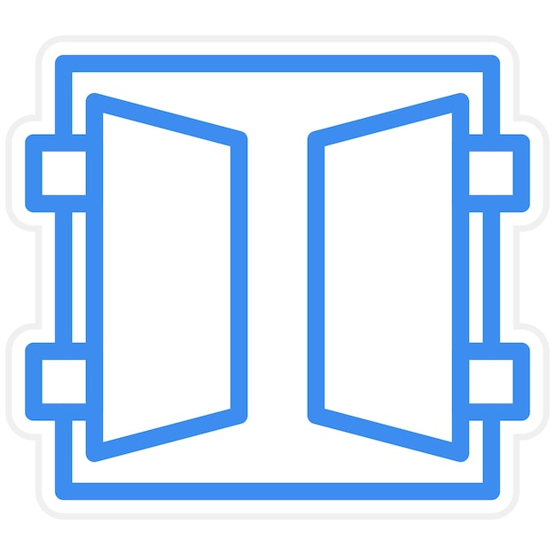 Estilo del icono de la ventana de diseño vectorial