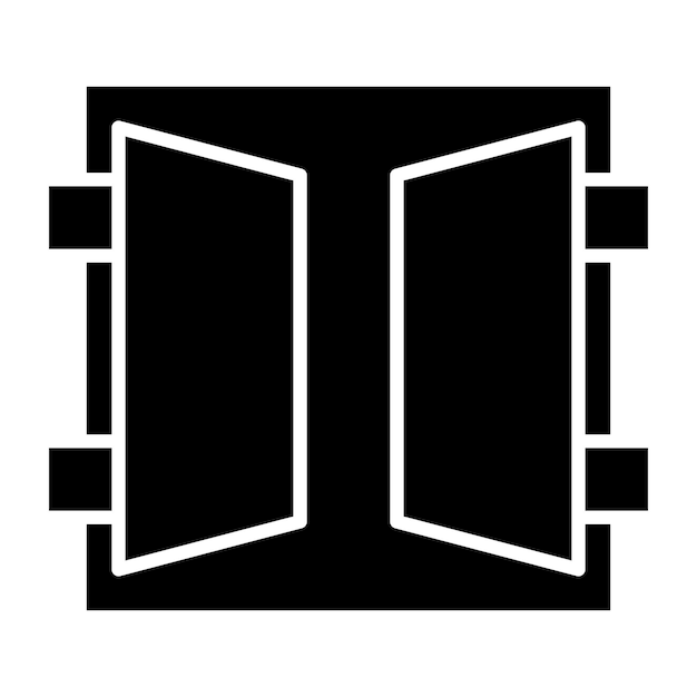 Estilo del icono de la ventana de diseño vectorial
