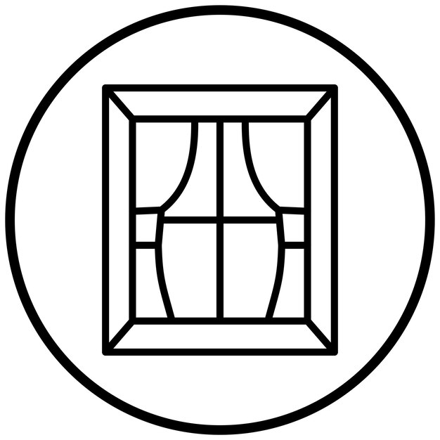 Estilo del icono de la ventana de diseño vectorial
