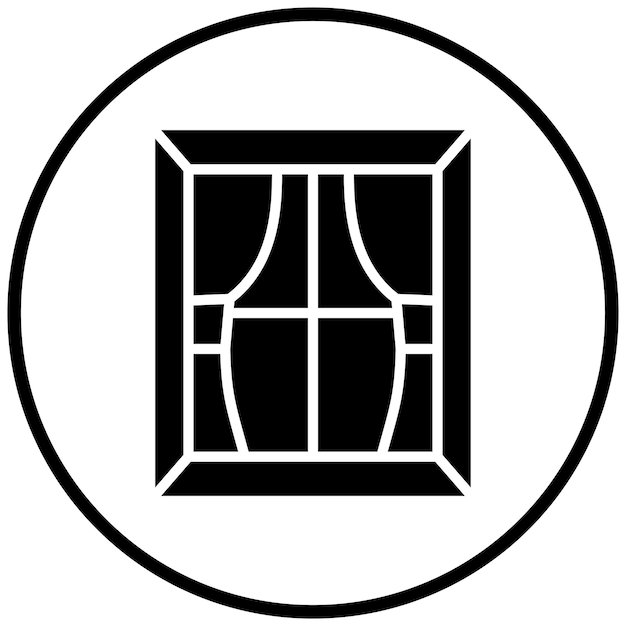 Estilo del icono de la ventana de diseño vectorial