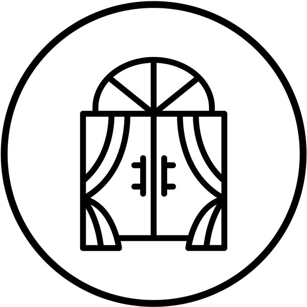 Estilo del icono de la ventana de diseño vectorial