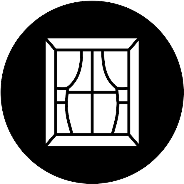 Estilo del icono de la ventana de diseño vectorial