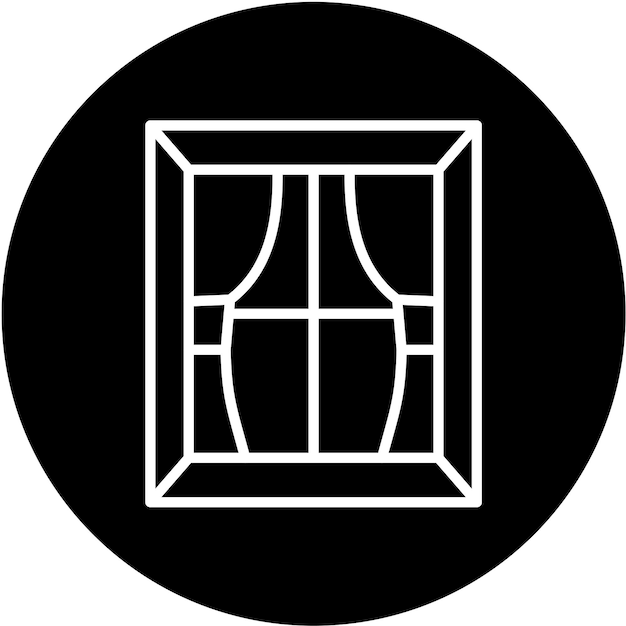 Estilo del icono de la ventana de diseño vectorial