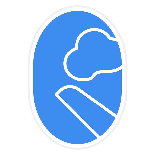 Estilo del icono de la ventana del plano de diseño vectorial