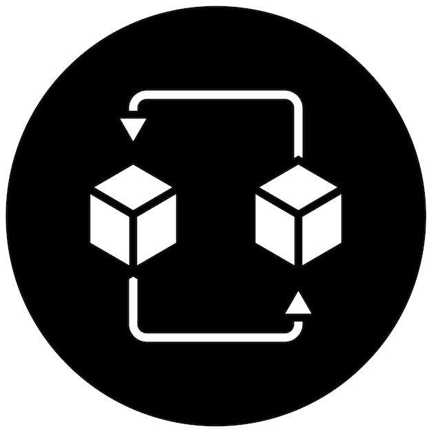 Estilo de icono de la versión beta del diseño vectorial