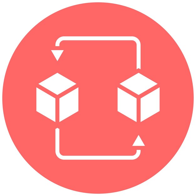Estilo de icono de la versión beta del diseño vectorial
