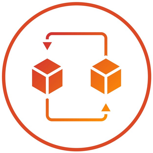 Estilo de icono de la versión beta del diseño vectorial