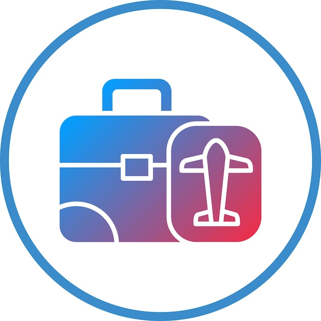 Estilo de icono de viaje de negocios de diseño vectorial