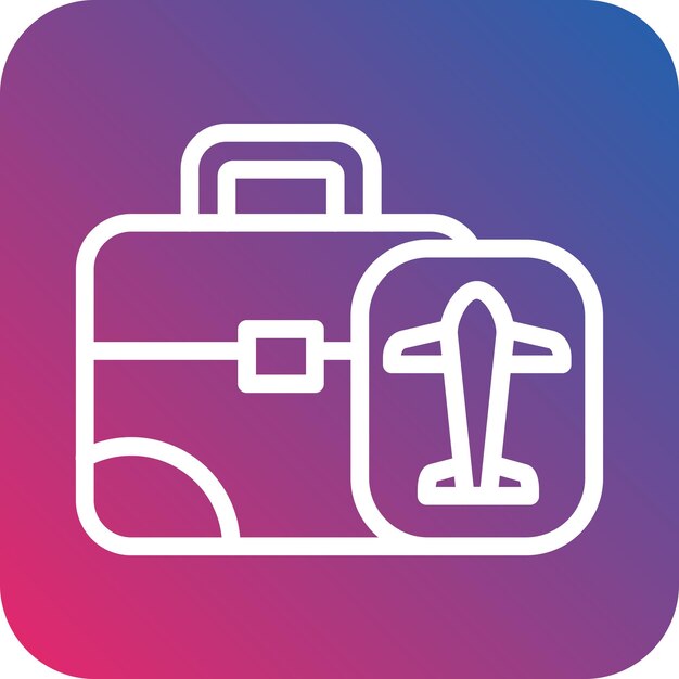 Estilo de icono de viaje de negocios de diseño vectorial