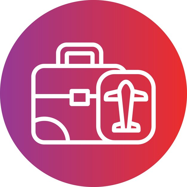 Estilo de icono de viaje de negocios de diseño vectorial