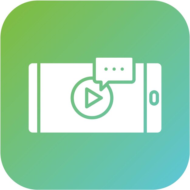 Estilo de icono de vídeo interactivo