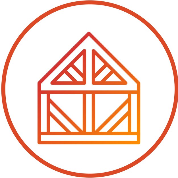 Estilo del icono de la viga de diseño vectorial
