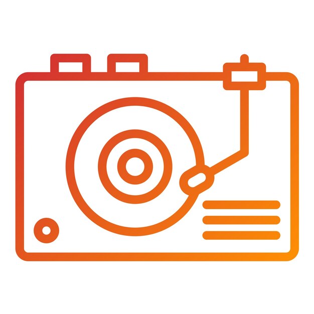 Estilo de icono de vinilo de diseño vectorial